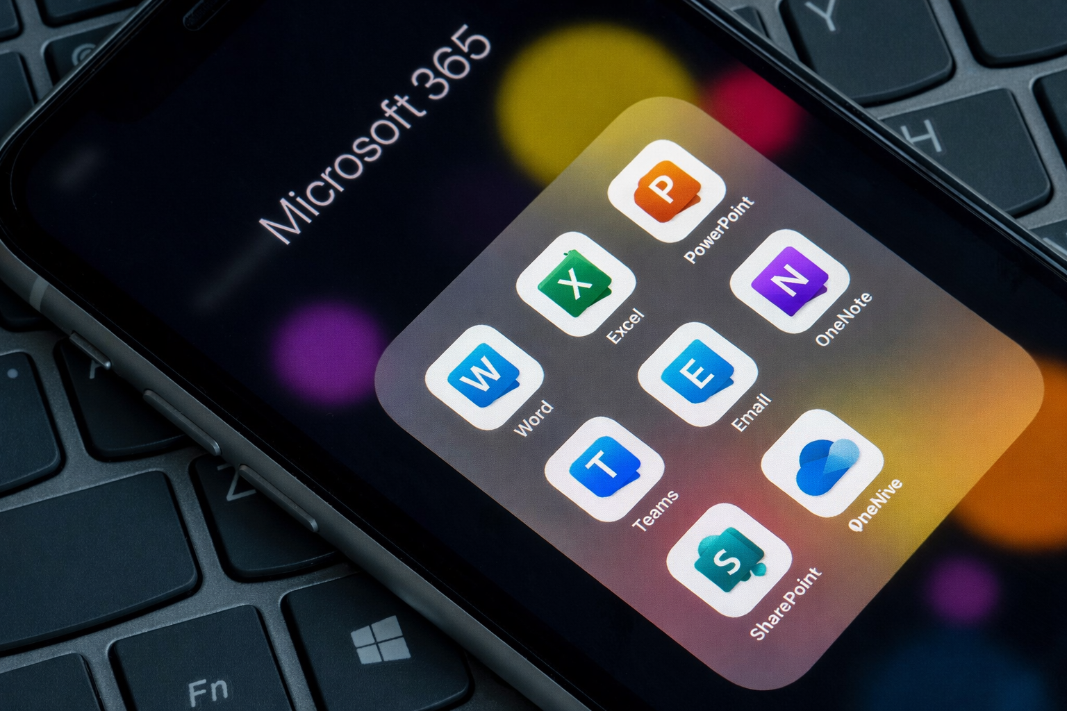 Moderne digitale Arbeitsumgebung mit Microsoft 365 und vernetzter Teamarbeit